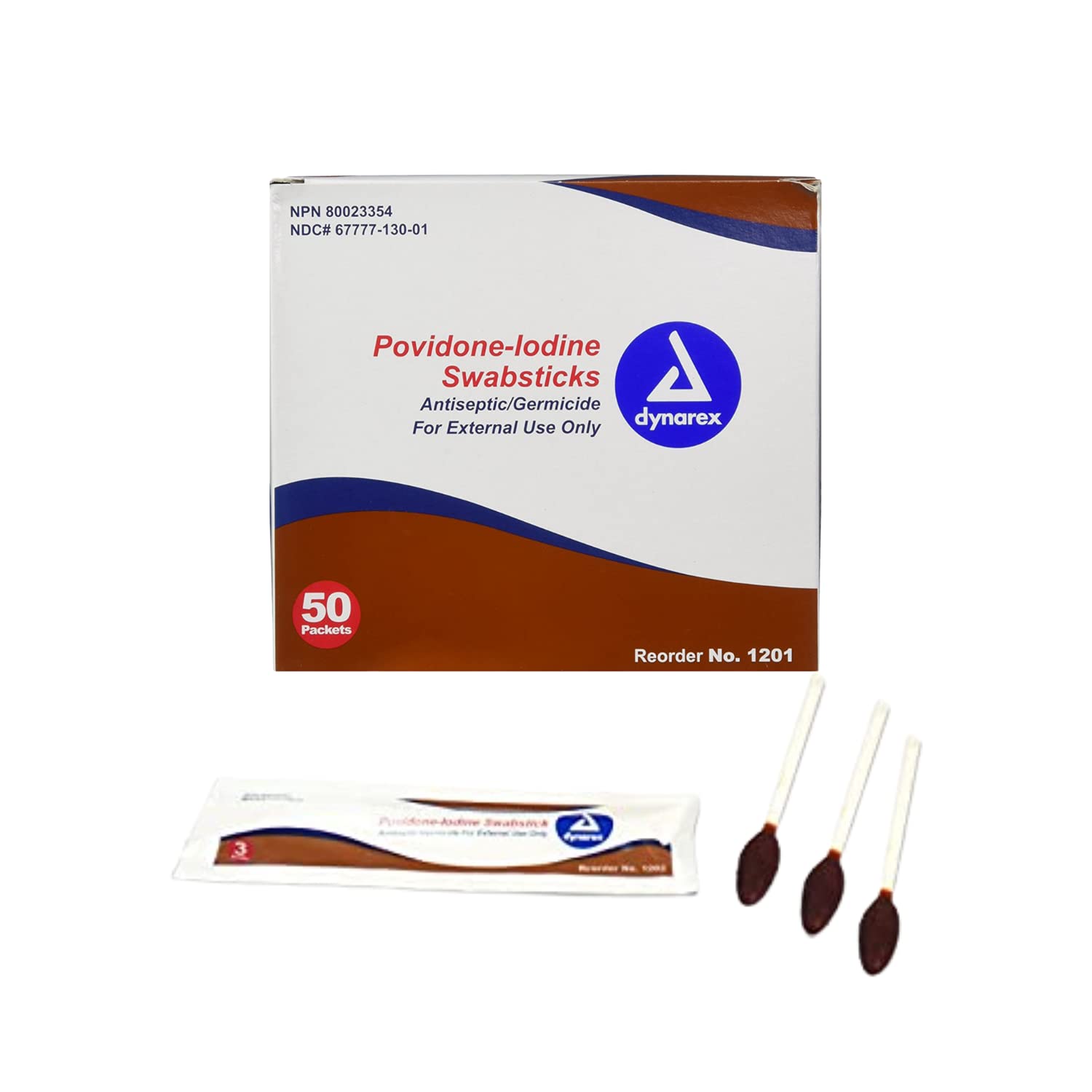 Dynarex Providone-Iodine Swabsticks