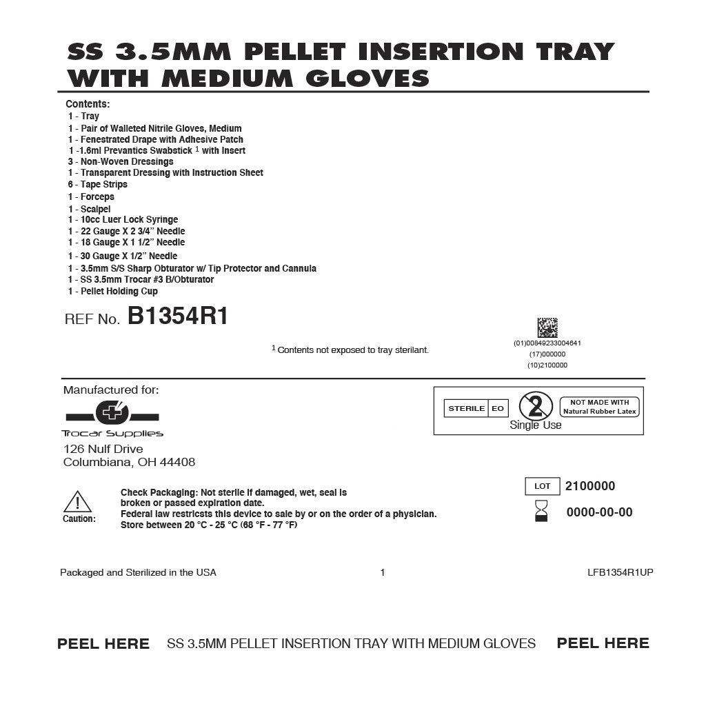3.5mm Stainless Steel Trocar Tray Kit