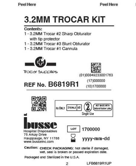 3.2mm Individual Disposable Resin Trocar