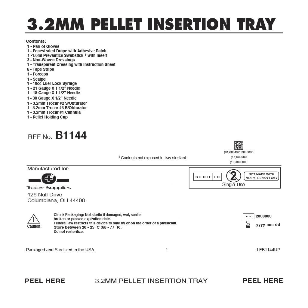 3.2mm pellet insertion tray