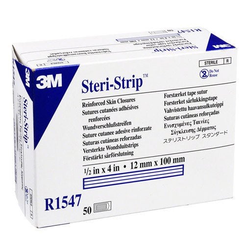 3M Steri-Strips | Reinforced Skin Closures | 1/2 inch by 4 inch